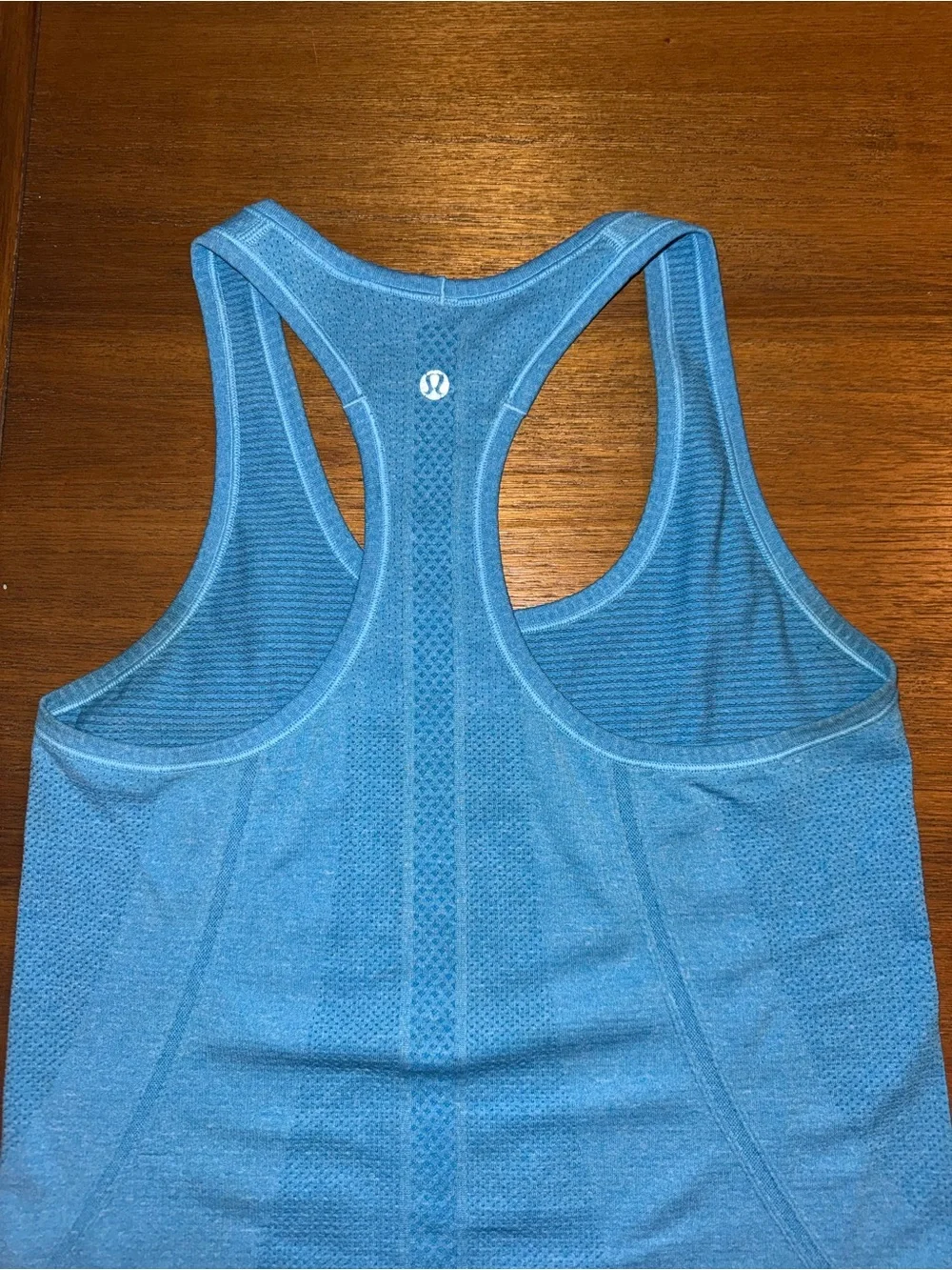 lululemon athletica Heathered Light Blue Racerback Tank